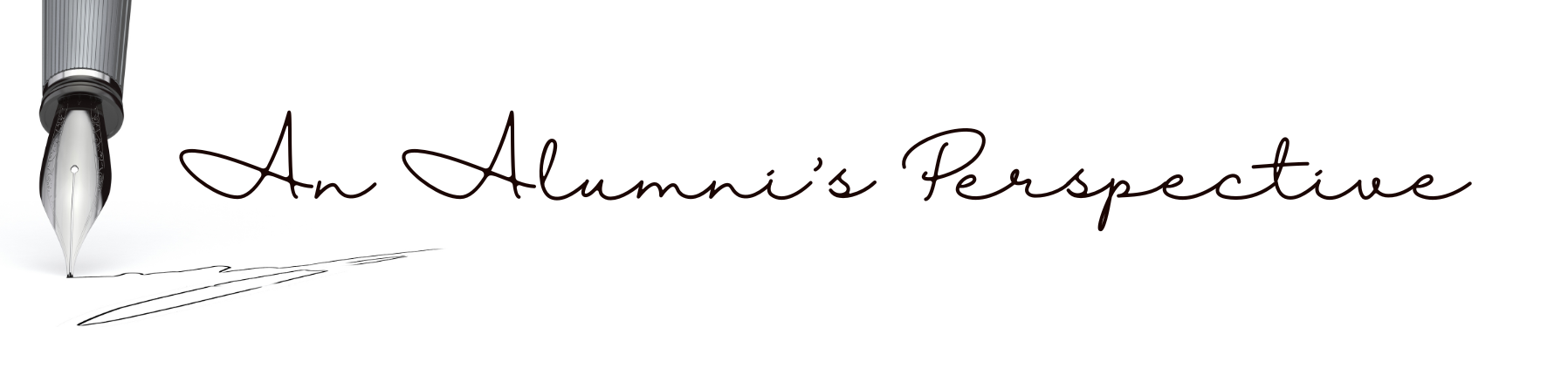 An Alumni's Perspective Blog Header