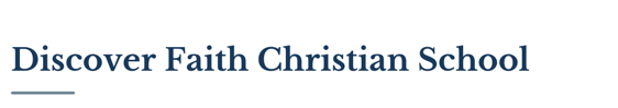 Discover Faith Christian School Discover Faith Christian School