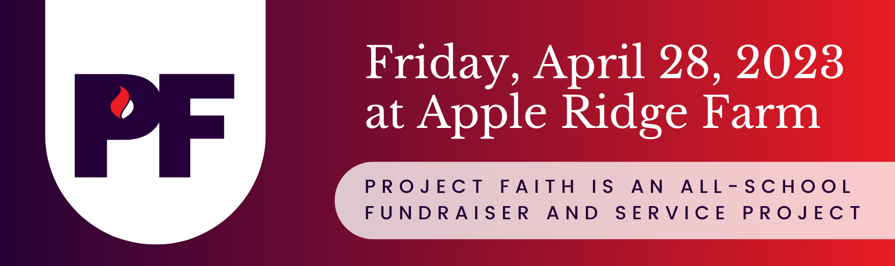 FCS Project Faith 2023 Header FCS Project Faith 2023 Header