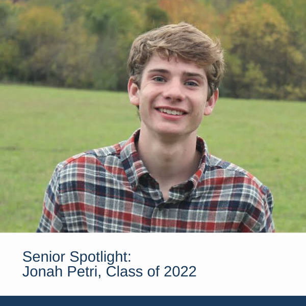 Senior Spotlight: Jonah Petri, Class of 2022
