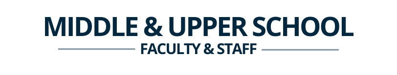 Middle and Upper School Faculty & Staff